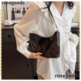 Rosegoods1 กระเป๋าสะพายไหล่ แบบใส แฟชั่นสําหรับผู้หญิง