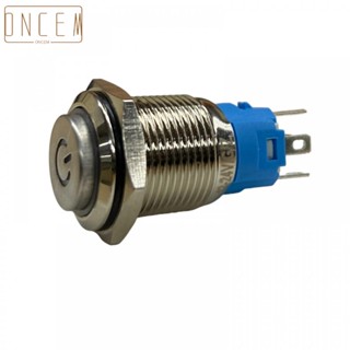 【ONCEMOREAGAIN】Button Switch 16mm Blue Green IP66 Metal Push Button Switch Self-reset