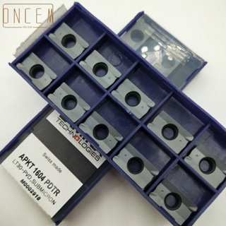 【ONCEMOREAGAIN】Carbide Inserts APMT1604PDTR Cutters Turning Tools LT30 Carbide Inserts