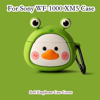 【ของแท้】เคสหูฟัง แบบนิ่ม ลายการ์ตูน สําหรับ Sony WF-1000 XM5 WF-1000 XM5