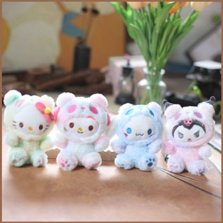 SANRIO Hqy2 ตุ๊กตาหมีแพนด้า ไล่โทนสี Kuromi Melody Kitty Cinnamoroll ของเล่นสําหรับเด็ก MY2