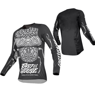 เสื้อกีฬาแขนสั้น ลายทีมแข่งรถวิบาก FASTHOUSE Downhill Jerseys ระบายอากาศได้ดี สําหรับผู้ชาย 2023