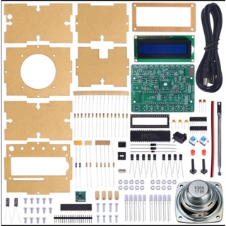 ชุดอุปกรณ์รับสัญญาณวิทยุ FM 87-108MHz มีไฟ LED อิเล็กทรอนิกส์ดิจิทัล DIY