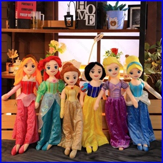 Yt1 ตุ๊กตาเจ้าหญิงดิสนีย์ Snow White Rapunzel Cinderella Aurora Ariel Belle ขนาด 55 ซม. 65 ซม. ของขวัญ สําหรับเด็กผู้หญิง