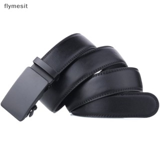 Flymesit เข็มขัดหนังลําลอง หัวเข็มขัดสไลด์อัตโนมัติ สไตล์นักธุรกิจ สร้างสรรค์ แฟชั่นสําหรับผู้ชาย 2 ชิ้น