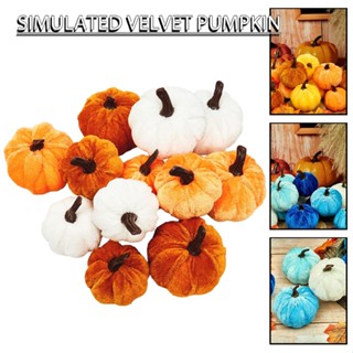 12pcs Imitation Pumpkin Thanksgiving Foam Fake Pumpkin Halloween Pumpkin Props