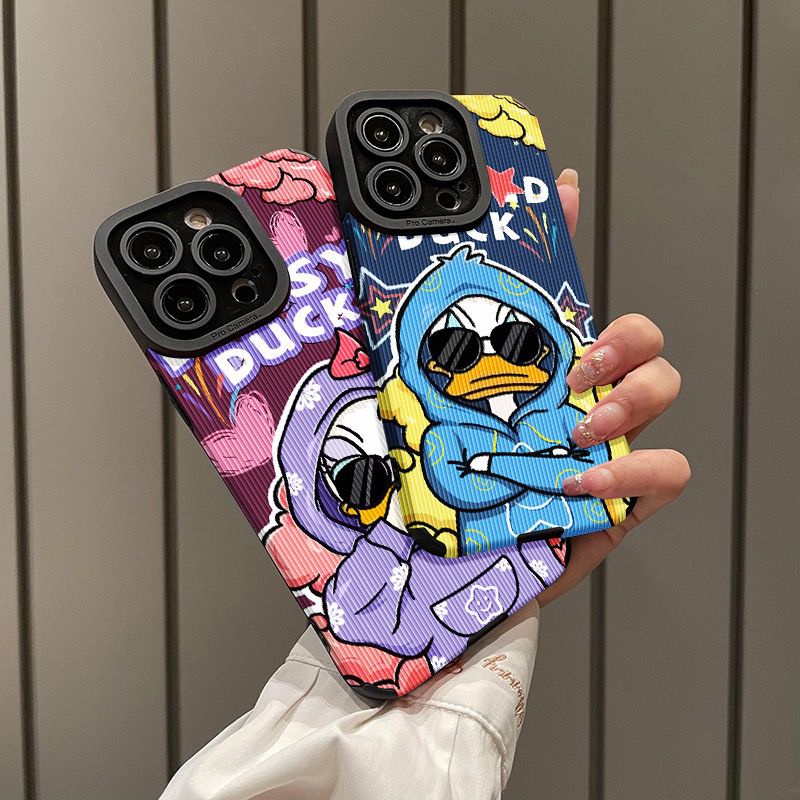 เคสสําหรับ Iphone 15/16Promax/11Pro MAX 14 PRO MAX 11 12/6/7/8/plus XR Xmax สาวกับแว่นตาภาพประกอบเคสโทรศัพท์รวมทุกอย่าง lambskin กันกระแทกปกอ่อน