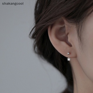 Shakangcool ต่างหูสตั๊ด รูปดาว ประดับเพทายคริสตัล เครื่องประดับ สําหรับผู้หญิง 1 ชิ้น