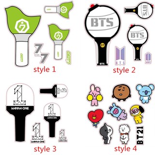 BTS BT21 DIY Cartoon Stickers GOT7 EXO wanna one Stickers Bubble Kids Stickers Clearance sale