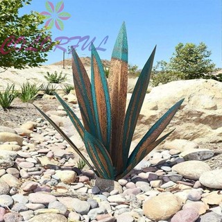 【COLORFUL】27cm Agave garden decoration Dragon tongue orchid iron art creative outdoor