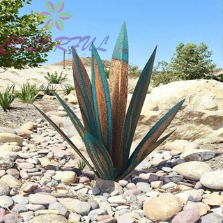 【COLORFUL】27cm Agave garden decoration Dragon tongue orchid iron art creative outdoor