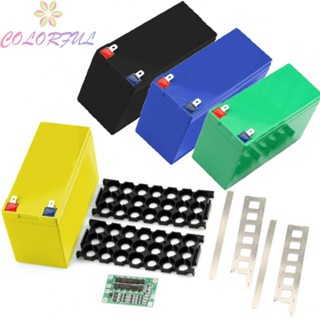 【COLORFUL】Battery Case Holder 12V 7Ah Empty Box For 18 650 Battery PCB Board Storage Box