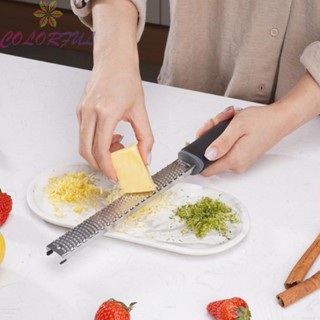 【COLORFUL】Cheese Grater Citrus Grater Comfortable Grip Food Grater Tool Hanging Hole