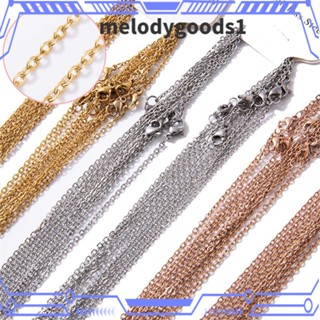 Melodygoods1 สร้อยคอโซ่ สเตนเลส สไตล์พังก์ สําหรับผู้หญิง ผู้ชาย