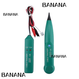 Banana1 ตัวติดตามสายเคเบิลอีเธอร์เน็ต ABS สีเขียว RJ11 RJ45 UTP Stp Cat5 Cat6