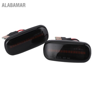 ALABAMAR 2 ชิ้น LED ไฟเลี้ยวด้านข้างรถบังโคลนเลี้ยวไฟสัญญาณสำหรับ A3 A4 A6 8P 8E 4F