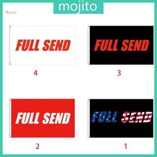 Mojito ธงแบนเนอร์ 3x5 ฟุต พร้อมปลอกยาง 2 ชิ้น สําหรับเด็กผู้ชาย