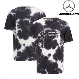 เสื้อกีฬาแขนสั้น ลายทีมแข่งขัน F1 Mercedes AMG Petronas F1 เหมาะกับฤดูร้อน สําหรับผู้ชาย และผู้หญิง 2023