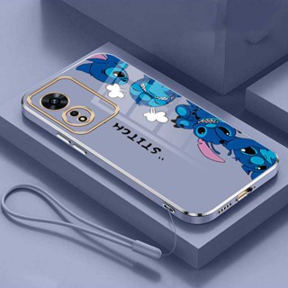 เคสโทรศัพท์มือถือ กันกระแทก ลายการ์ตูนมอนสเตอร์ พร้อมสายคล้อง สําหรับ OPPO A58 A78 4G A78 5G