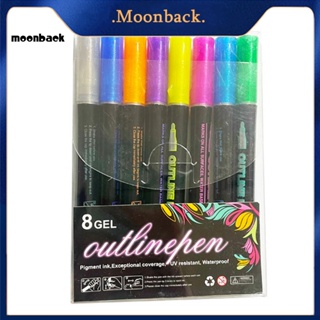 &lt;moonback&gt; ปากกาไฮไลท์ แบบแห้งเร็ว หลากสี สําหรับนักเรียน 1 ชุด