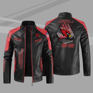 NFL Cardinals Football Team Custom Jacket Windbreaker Outdoor Sports Leather Long Sleeve Thin Rainproof Jacket