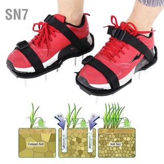 SN7 1 คู่สวนลานสนามหญ้า Cultivator Scarification สนามหญ้า Aerator Nail Shoes Tool