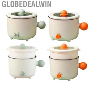 Globedealwin Small Electric Cooker  Heating Pot Non Stick Noodle Effort Saving for Household