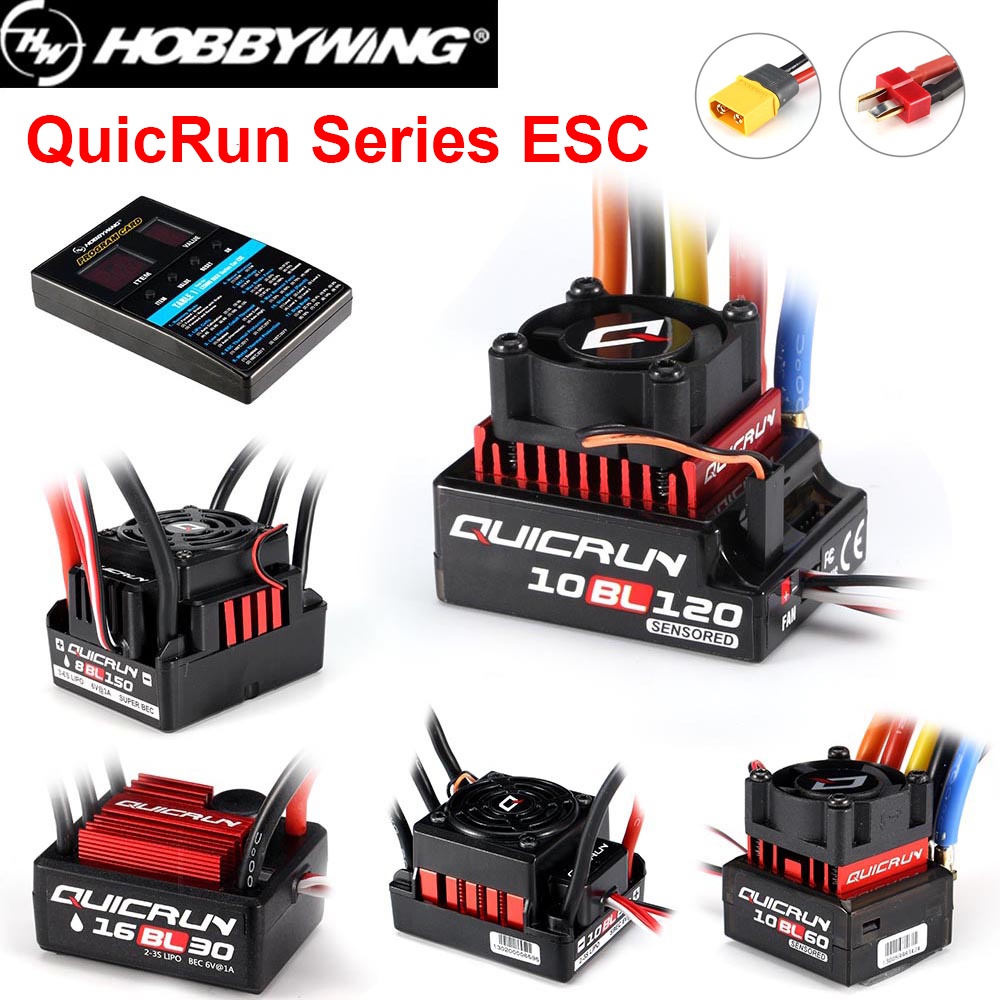 Hobbywing QuicRun เซนเซอร์ไร้แปรงถ่าน WP 16BL30 10BL60 8BL150 10BL60 10BL120 30A 60A 120A 150A XT/T ESC สําหรับเครื่องบินบังคับ 1/8 1/10