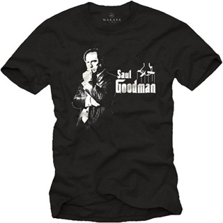 ขายดี เสื้อยืดคอกลม ผ้าฝ้าย พิมพ์ลาย MAKAYA Saul Goodman แฟชั่นคลาสสิก สําหรับผู้ชาย 425720