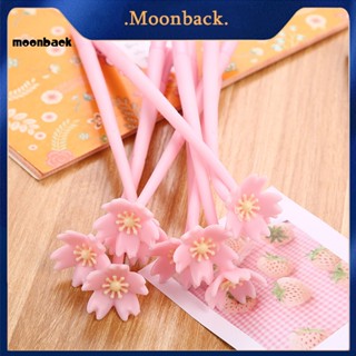 &lt;moonback&gt; ปากกาเซ็นชื่อ ลายดอกไม้ สีชมพู สําหรับนักเรียน จํานวน 100 ชิ้น