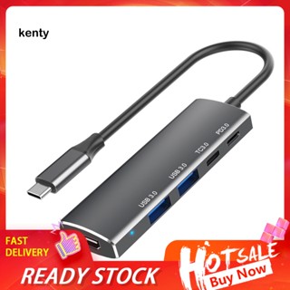 Kt* อะแดปเตอร์ฮับขยาย Usb-c 4k Hdmi ความเร็วสูง Usb3.0 Pd3.0 5-in-1 สําหรับแล็ปท็อป