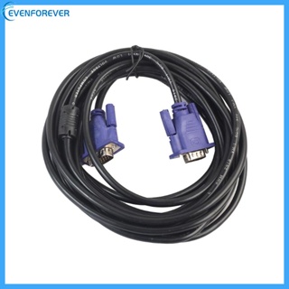 สายเคเบิลต่อขยาย EV 1 5 3 5 10 เมตร VGA 15 Pin ตัวผู้ เป็นตัวผู้ สําหรับคอมพิวเตอร์ แล็ปท็อป โปรเจคเตอร์ HDTV