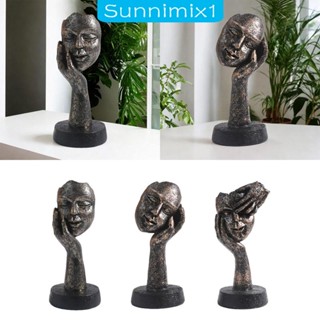 [Sunnimix1] ประติมากรรมศิลปะ รูปใบหน้า สําหรับตกแต่งบ้าน ห้องนั่งเล่น ห้องนอน