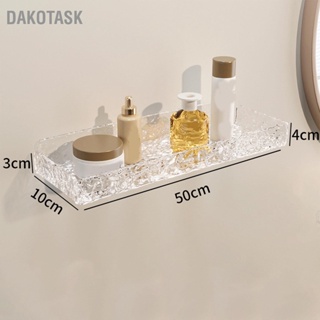 DAKOTASK ชั้นวางของในห้องน้ำอะครีลิคประหยัดพื้นที่ฟรีชั้นลอยติดผนังสำหรับอ่างล้างจาน