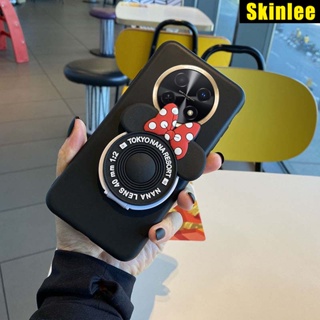 เคสโทรศัพท์มือถือ ซิลิโคนนิ่ม พร้อมกระจกขาตั้ง สําหรับ Huawei Nova Y91 Y71 Y70 Y90 Y71 Y91 Y70 Y90