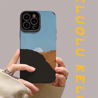 เคสโทรศัพท์มือถือแบบนิ่ม กันกระแทก กันรอยกล้อง ลายทิวทัศน์ หรูหรา สําหรับ IPhone 12 Pro Max X XR XS Max SE 7 Plus 8 Plus 11 Pro Max 13 Pro Max 14 Pro Max