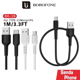 BOROFONE.BX16 สายชาร์จ ยาว1เมตร USB BX16 สายยูเอสบี Charging Cable คุณภาพดี อุปกรณ์ชาร์จ สายชาร์จโบโรโฟน