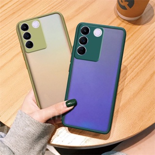 ใหม่ เคสโทรศัพท์มือถือ PC แข็ง แบบใส ป้องกันเลนส์กล้อง หรูหรา สําหรับ Vivo V27e VIVOV27 PRO VIVOV27E Vivo V27 5G V27Pro