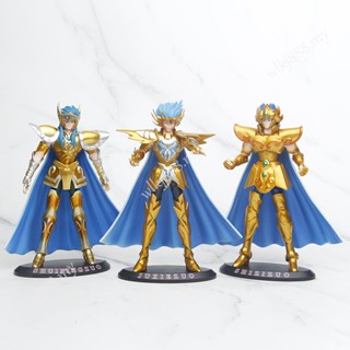 โมเดลฟิกเกอร์ Saint Seiya Gold Saint Aquarius Cancer Leo Capricorn Aries ของเล่นสําหรับเด็ก