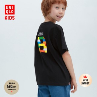 Uniqlo เสื้อผ้าเด็ก / เด็กผู้ชาย / เด็กผู้หญิง (UT) เลโก้® เสื้อยืดแขนสั้น พิมพ์ลายเลโก้ แฟชั่นฤดูใบไม้ผลิ และฤดูร้อน