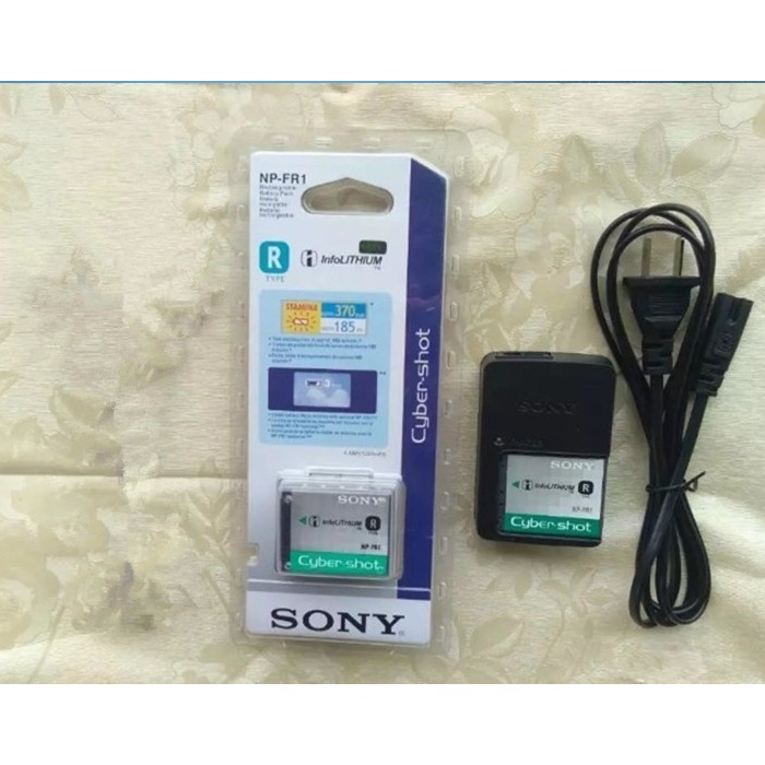 Sony DSC-T30 DSC-T50 DSC-V3 CCD อุปกรณ์เสริมกล้องดิจิตอล NP-FR1 แบตเตอรี่ + เครื่องชาร์จ