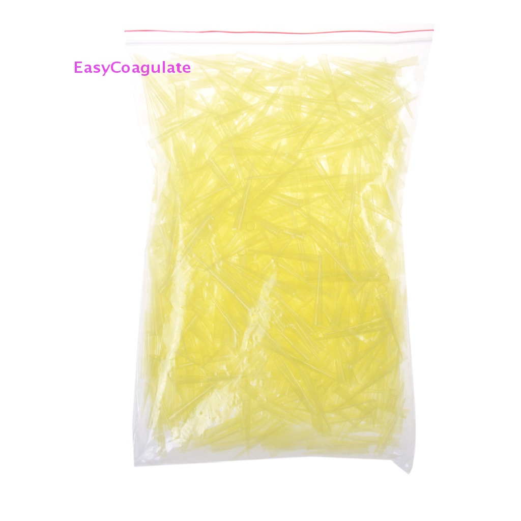 หลอดปิเปต สีเหลืองใส สําหรับห้องปฏิบัติการ 1000 ชิ้น
