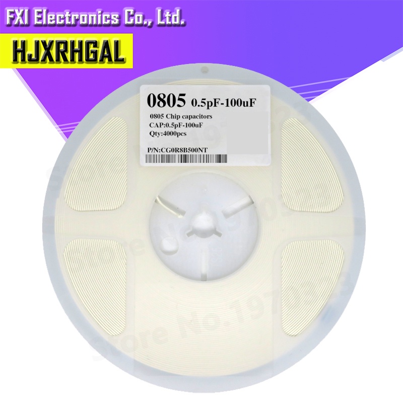 1reel 4000pcs 0805 SMD ฟิล์มหนา hjxrhgal ชิป Multilayer ตัวเก็บประจุเซรามิก 0.5PF ~ 300PF 0.5PF 1PF 