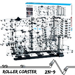 7000 เซนติเมตร Space Rail สินค้ารุ่น ระดับสูงระดับ 9 ยานพาหนะเหล็กหล่อสำหรับเล่นโมเดล ของเล่นการสร้างแบบบล็อกสอดแท่งสำหรับโมเดลราวลูกกลมรีลเลอร์คอสเตอร์กับลิฟท์ไฟฟ้า