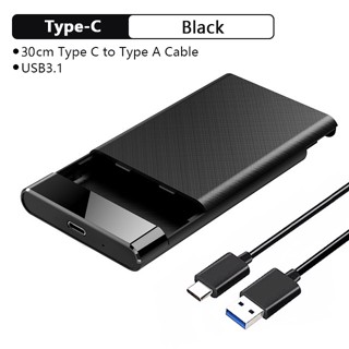 กล่องฮาร์ดดิสก์ SSD HDD Type C 3.1 2.5 นิ้ว พอร์ต USB 3.1 สําหรับโน๊ตบุ๊ค