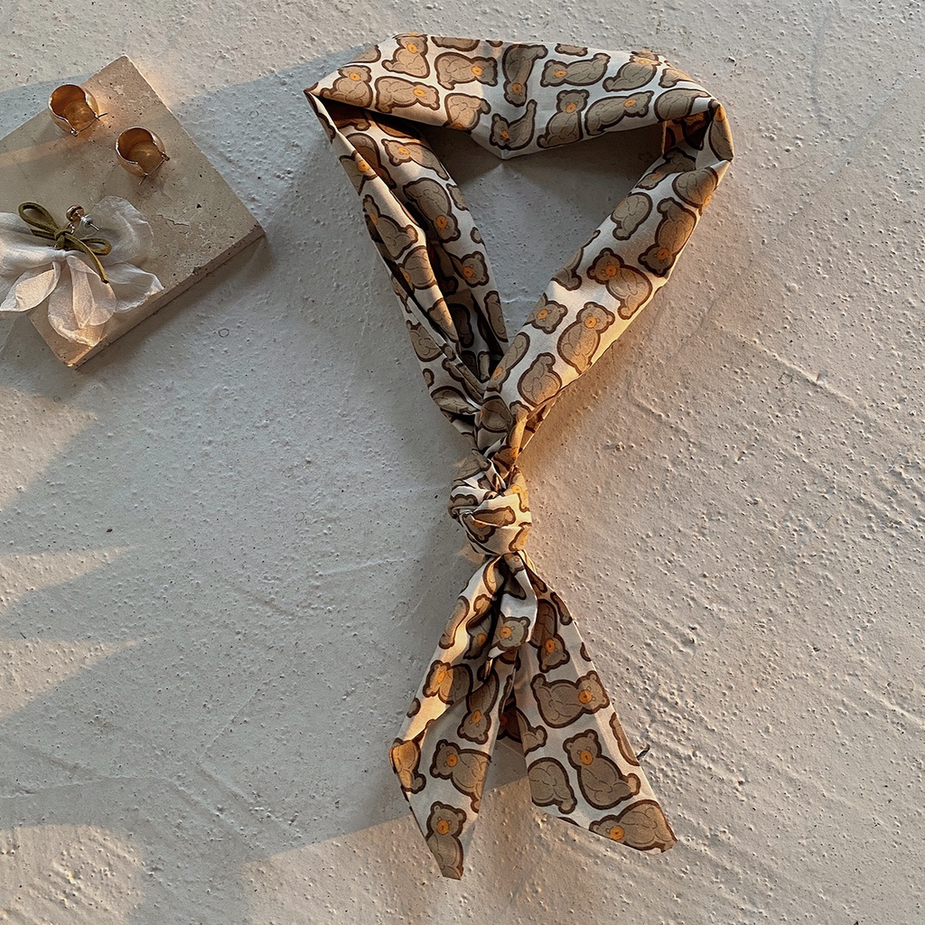 Parsimonous ยาว 100% ผ้าพันคอผ้าฝ้าย 4.1x45.3 นิ้วสายคล้องกระเป๋าผู้หญิงแฟชั่น Hairband 10.5x115 ซม.