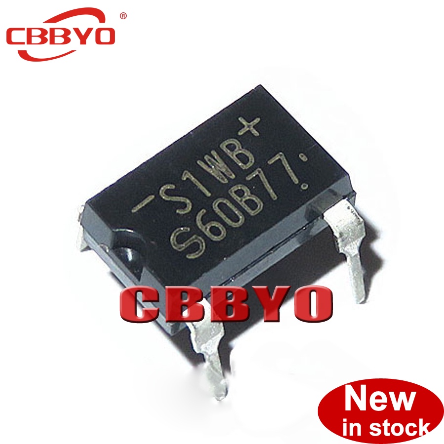 10pcs ยี่ห้อใหม่ S1WBS60 S1WBS40 1A 600V DIP-4 S1WB S1WB60