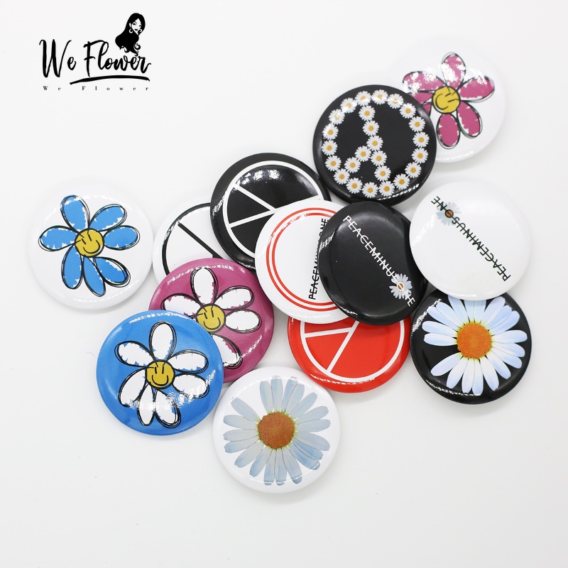 We Flower เกาหลี Big Bang GD เดซี่ เข็มกลัด Pins สําหรับผู้ชาย ผู้หญิง เด็ก อินเทรนด์ การ์ตูน เข็มกล