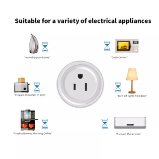 Tuya สมาร์ทปลั๊ก Zigbee เปิดปิด ตั้งเวลาผ่านแอป ทวนสัญญาณได้ รองรับ Google Home/Alexa-Smart Plug