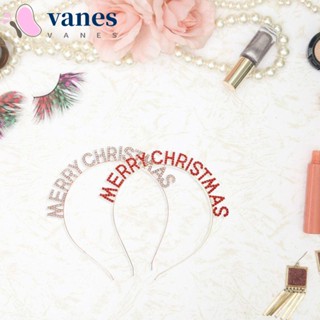 Vanes1 ที่คาดผมอัลลอย ลายตัวอักษร Merry Christmas สไตล์เกาหลี สําหรับคริสต์มาส ปีใหม่